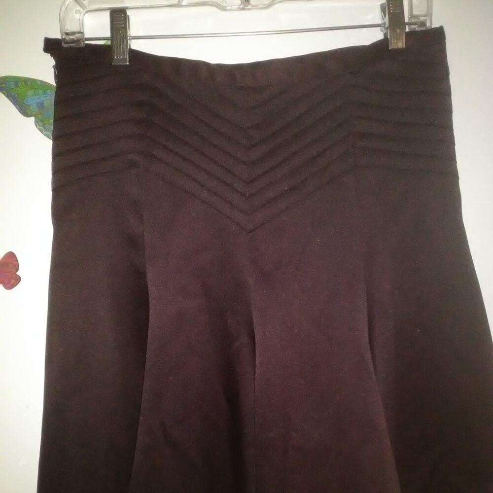 Derek Purple Ribbon detail PLEATED SKIRT S